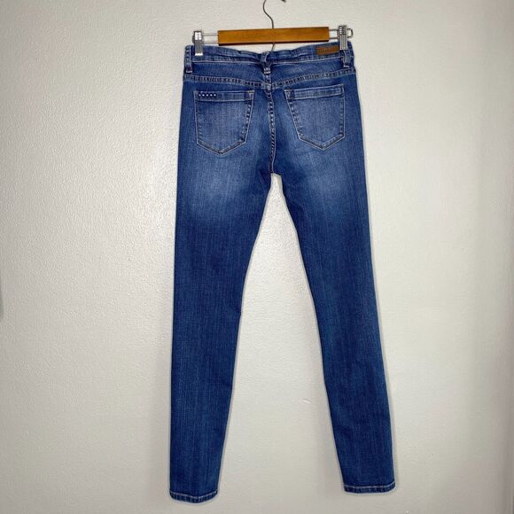 Blank NYC Womens sz 26 Low Rise Skinny Jeans Blue Medium Wash Style 36U-7001 - Picture 6 of 13